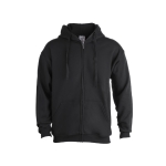 Sweats à capuche économiques en coton et polyester 280 g/m² Keya couleur noir première vue