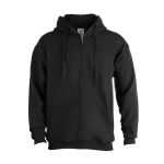 Sweats à capuche économiques en coton et polyester 280 g/m² Keya couleur noir