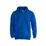Sweats à capuche économiques en coton et polyester 280 g/m² Keya couleur bleu première vue