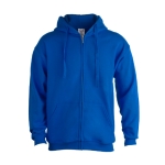 Sweats à capuche économiques en coton et polyester 280 g/m² Keya couleur bleu première vue