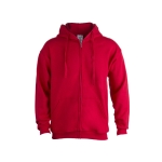 Sweats à capuche économiques en coton et polyester 280 g/m² Keya couleur rouge première vue