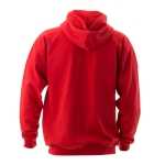 Sweats à capuche économiques en coton et polyester 280 g/m² Keya couleur rouge