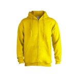 Sweats à capuche économiques en coton et polyester 280 g/m² Keya couleur jaune première vue