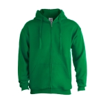 Sweats à capuche économiques en coton et polyester 280 g/m² Keya couleur vert première vue