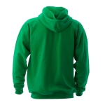 Sweats à capuche économiques en coton et polyester 280 g/m² Keya couleur vert