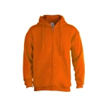 Sweats à capuche économiques en coton et polyester 280 g/m² Keya couleur orange première vue
