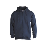 Sweats à capuche économiques en coton et polyester 280 g/m² Keya couleur bleu marine première vue