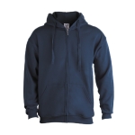 Sweats à capuche économiques en coton et polyester 280 g/m² Keya couleur bleu marine