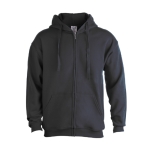 Sweats à capuche économiques en coton et polyester 280 g/m² Keya couleur bleu foncé deuxième vue