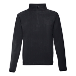 Polaires unisexes personnalisées en polyester 260 g/m² THC Vienna couleur noir