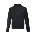 Polaires unisexes personnalisées en polyester 260 g/m² THC Vienna couleur noir première vue