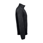 Polaires unisexes personnalisées en polyester 260 g/m² THC Vienna couleur noir troisième vue