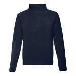 Polaires unisexes personnalisées en polyester 260 g/m² THC Vienna couleur bleu marine