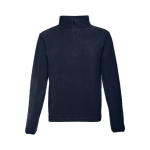 Polaires unisexes personnalisées en polyester 260 g/m² THC Vienna couleur bleu marine première vue