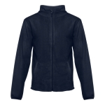 Polaires brodés personnalisés en polyester 260 g/m² THC Helsinki couleur bleu marine