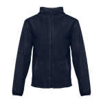 Polaires brodés personnalisés en polyester 260 g/m² THC Helsinki couleur bleu marine première vue