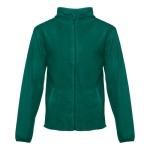 Polaires brodés personnalisés en polyester 260 g/m² THC Helsinki couleur vert foncé