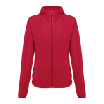 Veste polaire cintrée pour femmes en polyester 260 g/m² THC Helsinki couleur rouge première vue