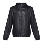 Vestes coupe-vent unisexes basiques en polyester 65 g/m² THC Dublin couleur noir