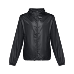 Vestes coupe-vent unisexes basiques en polyester 65 g/m² THC Dublin couleur noir première vue