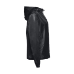 Vestes coupe-vent unisexes basiques en polyester 65 g/m² THC Dublin couleur noir troisième vue