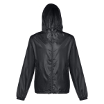 Vestes coupe-vent unisexes basiques en polyester 65 g/m² THC Dublin couleur noir quatrième vue