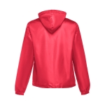 Vestes coupe-vent unisexes basiques en polyester 65 g/m² THC Dublin couleur rouge deuxième vue
