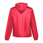 Vestes coupe-vent unisexes basiques en polyester 65 g/m² THC Dublin couleur rouge