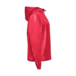 Vestes coupe-vent unisexes basiques en polyester 65 g/m² THC Dublin couleur rouge troisième vue