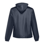 Vestes coupe-vent unisexes basiques en polyester 65 g/m² THC Dublin couleur bleu marine