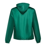Vestes coupe-vent unisexes basiques en polyester 65 g/m² THC Dublin couleur vert foncé