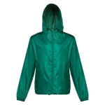 Vestes coupe-vent unisexes basiques en polyester 65 g/m² THC Dublin couleur vert foncé quatrième vue