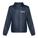 Vestes coupe-vent unisexes basiques en polyester 65 g/m² THC Dublin avec zone d'impression