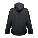 Vestes softshell à capuche en polyester 280 g/m² THC Zagreb couleur noir deuxième vue