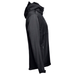 Vestes softshell à capuche en polyester 280 g/m² THC Zagreb couleur noir