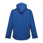 Vestes softshell à capuche en polyester 280 g/m² THC Zagreb couleur bleu deuxième vue