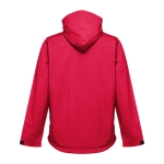 Vestes softshell à capuche en polyester 280 g/m² THC Zagreb couleur rouge deuxième vue