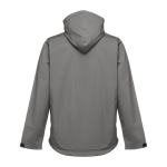 Vestes softshell à capuche en polyester 280 g/m² THC Zagreb couleur gris deuxième vue