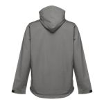 Vestes softshell à capuche en polyester 280 g/m² THC Zagreb couleur gris
