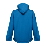Vestes softshell à capuche en polyester 280 g/m² THC Zagreb couleur cyan deuxième vue