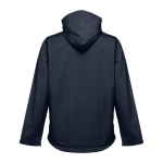 Vestes softshell à capuche en polyester 280 g/m² THC Zagreb couleur bleu marine deuxième vue