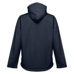 Vestes softshell à capuche en polyester 280 g/m² THC Zagreb couleur bleu marine