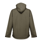 Vestes softshell à capuche en polyester 280 g/m² THC Zagreb couleur vert militaire deuxième vue