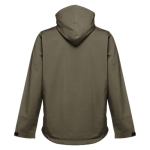 Vestes softshell à capuche en polyester 280 g/m² THC Zagreb couleur vert militaire