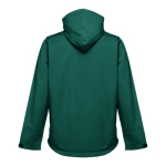 Vestes softshell à capuche en polyester 280 g/m² THC Zagreb couleur vert foncé