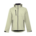 Vestes softshell à capuche en polyester 280 g/m² THC Zagreb couleur vert pastel première vue