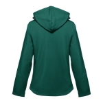 Vestes softshell à capuche femmes en polyester 280 g/m² THC Zagreb couleur vert foncé