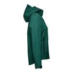 Vestes softshell à capuche femmes en polyester 280 g/m² THC Zagreb couleur vert foncé troisième vue