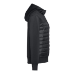 Vestes à capuche personnalisées en polyester 280 g/m² THC Skopje couleur noir troisième vue