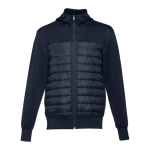 Vestes à capuche personnalisées en polyester 280 g/m² THC Skopje couleur bleu marine